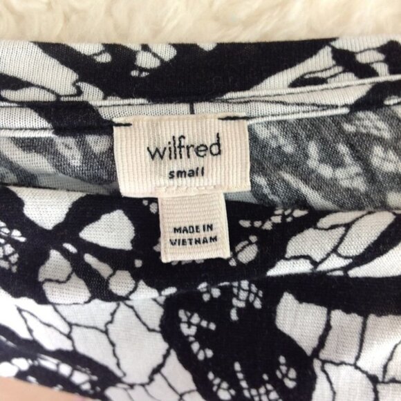 * Wilfred Rayon Lace Print La Rivière Long Sleeve w/Open Back Size S - Picture 4 of 7